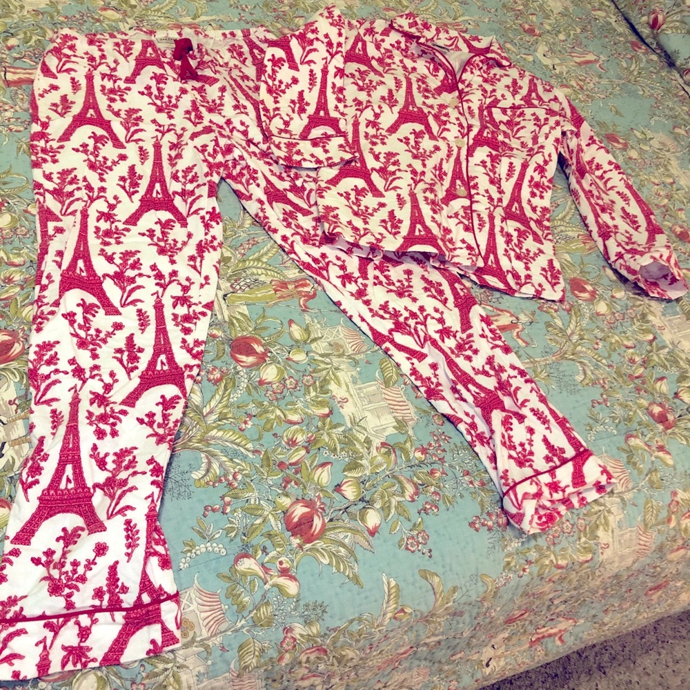 BedHead Pajamas - Eiffel Tower Flannel Pajama Set